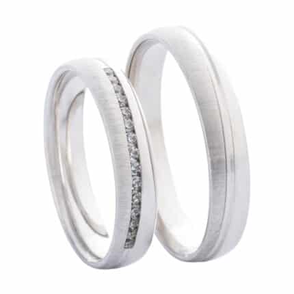 Crystal Premium A40420-F Fehér arany karikagyűrű