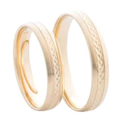 Crystal Premium A40433-S Sárga arany karikagyűrű