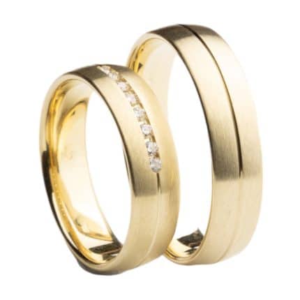 Crystal Premium A50543-S Sárga arany karikagyűrű