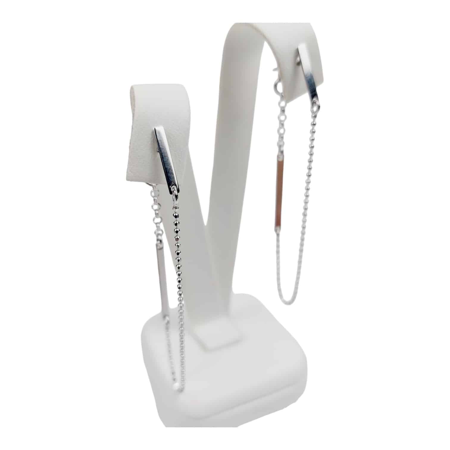 Photoroom_000_20241107_220349 Chain Elegance U-E-026 Ezüst Fülbevaló - Image 1