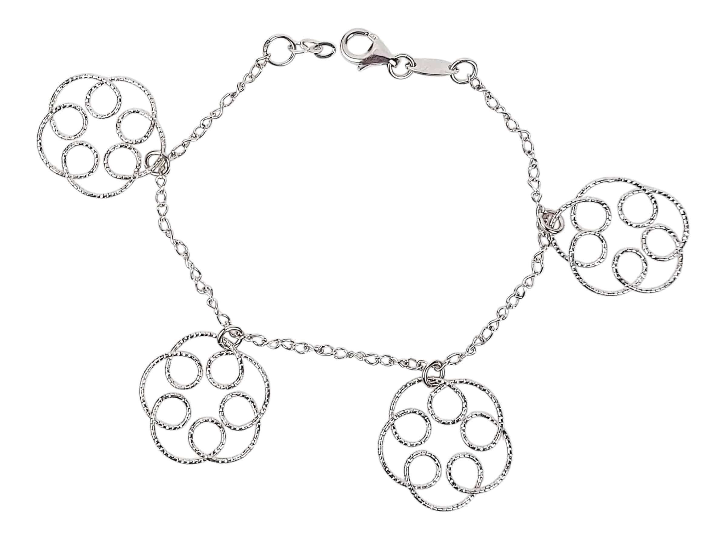 Photoroom_000_20241111_233247 Looped Petals U-E-081 Ezüst Karkötő - Image 1