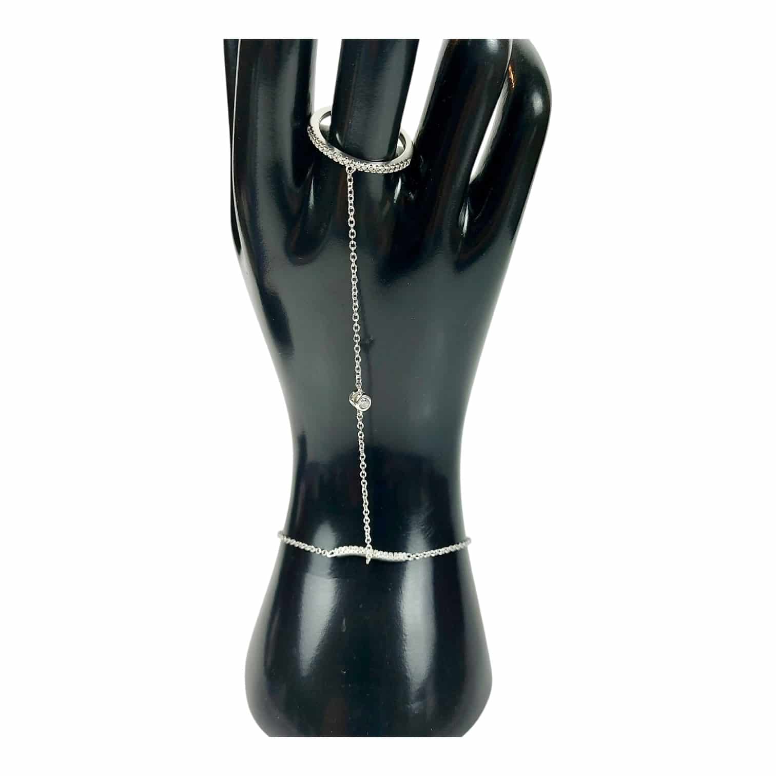 Photoroom_006_20241110_211943 Silver Hand Chain U-E-059 Ezüst Karkötő Gyűrűvel - Image 1