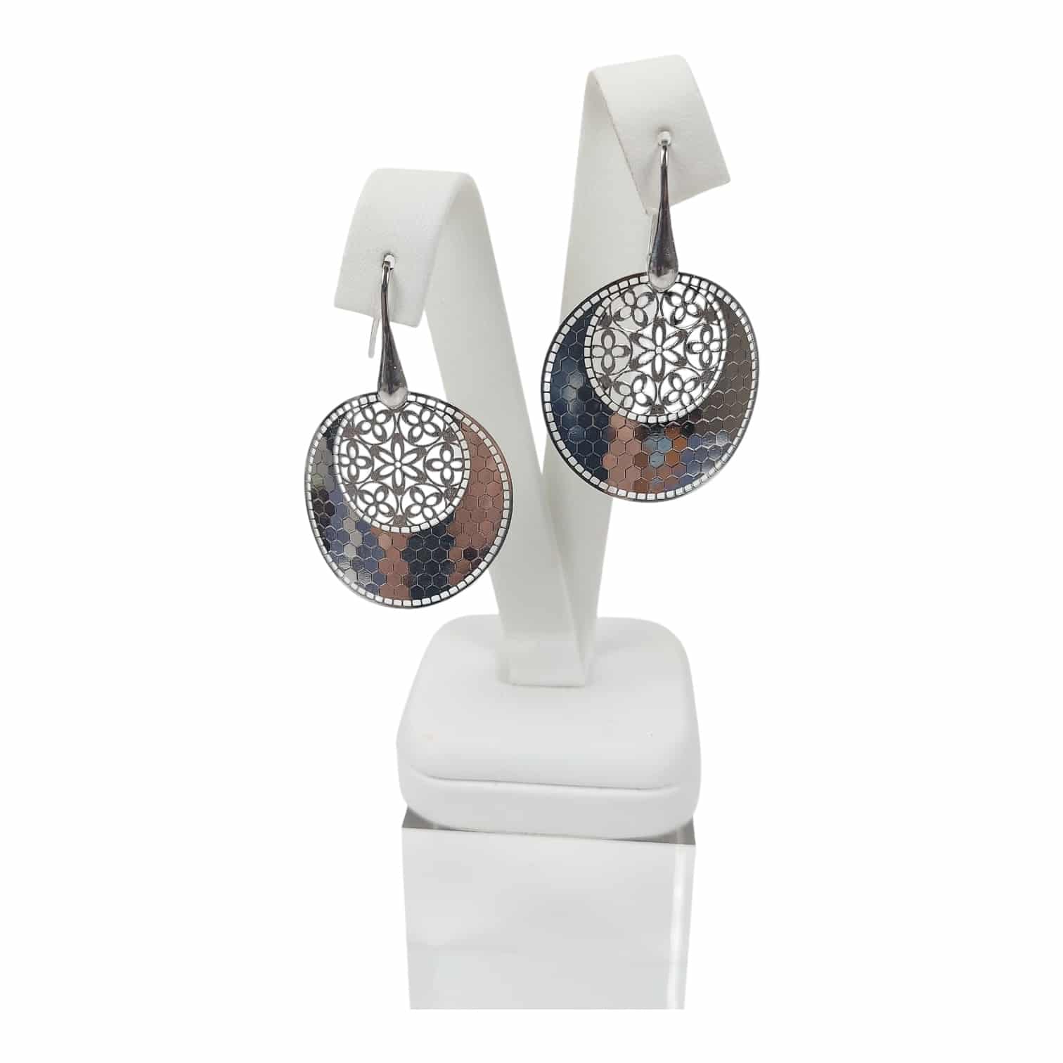 Photoroom_011_20241115_125004 Moonlit Bloom U-E-094 Ezüst Fülbevaló - Image 1