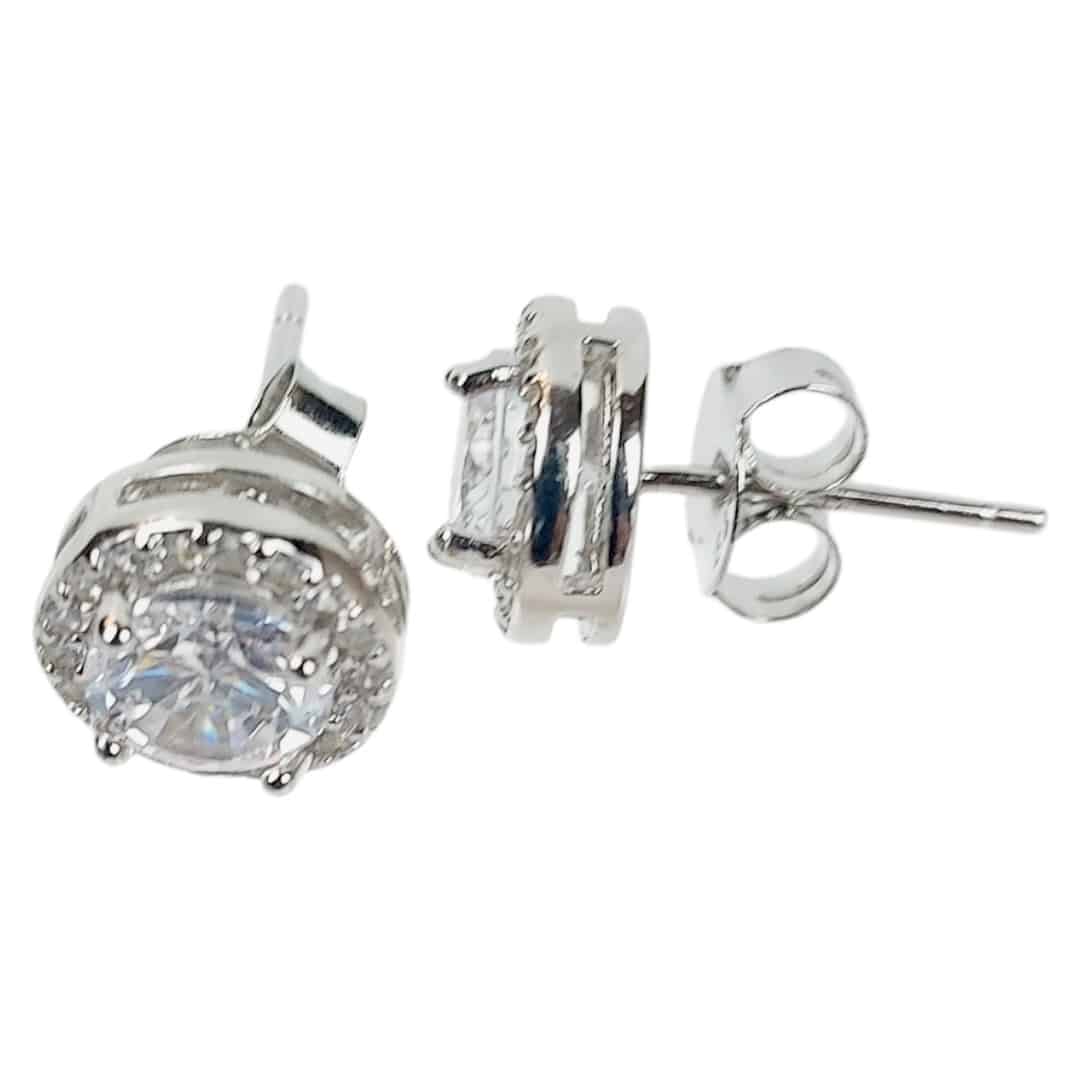 Photoroom_017_20241212_215808 Brilliant Halo U-E-108 Ezüst Fülbevaló - Image 1