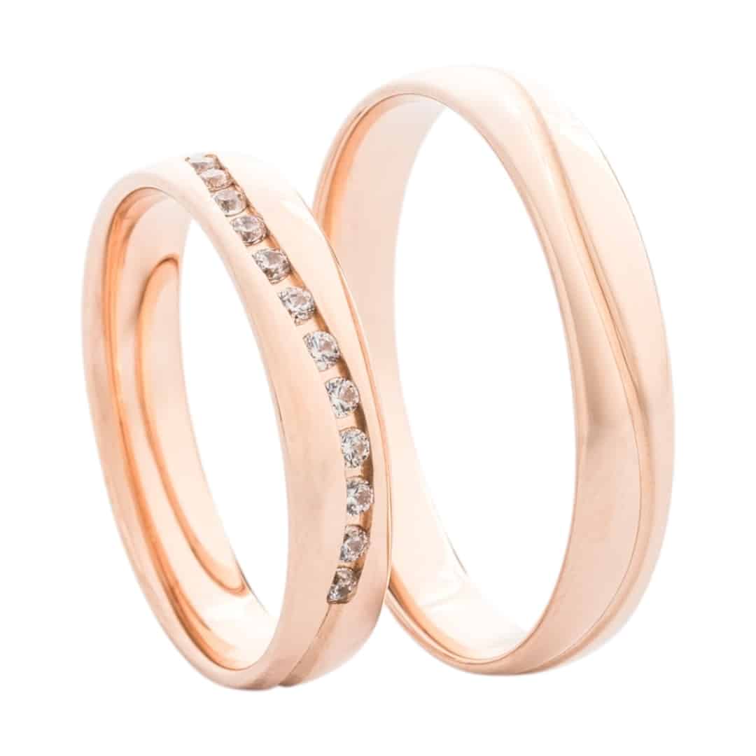 A40448-V Crystal Premium A40448-V Rosé arany karikagyűrű - Image 1