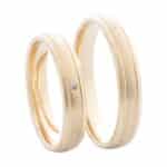 Crystal Premium A40418-S Sárga arany karikagyűrű