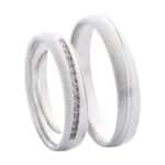 Crystal Premium A40420-F Fehér arany karikagyűrű