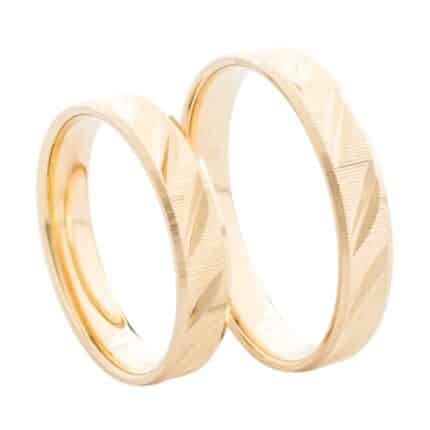 Crystal Premium A40431-S Sárga arany karikagyűrű