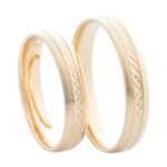 Crystal Premium A40433-S Sárga arany karikagyűrű