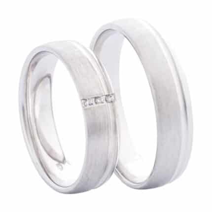 Crystal Premium A50565-F Fehér arany karikagyűrű