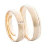 Crystal Premium A50565-S Sárga arany karikagyűrű