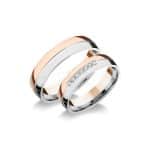 Hungororing RA 3930-VF Rozé-fehér arany karikagyűrű