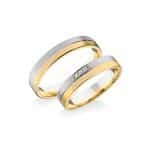 Hungororing START-RA 404-FS Fehér-sárga arany karikagyűrű
