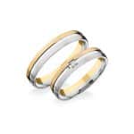 Hungororing START-RA 426-SF Sárga-fehér arany karikagyűrű