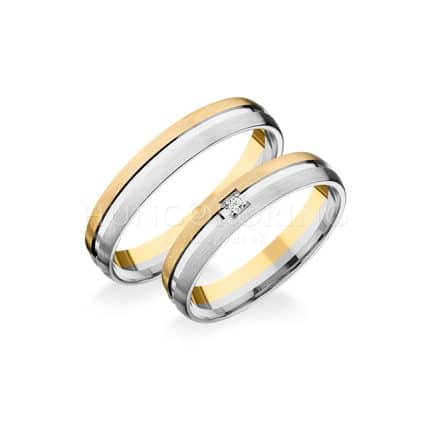 Hungororing START-RA 426-SF Sárga-fehér arany karikagyűrű