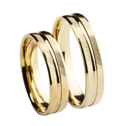 Crystal Premium 45001-AS sárga arany karikagyűrű