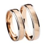 Crystal Premium 45002-AVF Rozé- fehér arany karikagyűrű