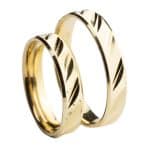 Crystal Premium A40431-S Sárga arany karikagyűrű - Image 2