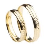 Crystal Premium A40433-S Sárga arany karikagyűrű - Image 2