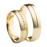 Crystal Premium A50543-S Sárga arany karikagyűrű