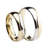 Crystal Premium A50648-SF Sárga-fehér arany karikagyűrű