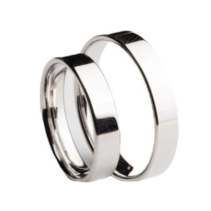 Crystal Premium ComF4E Fehér arany karikagyűrű