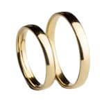 Crystal Premium ComS3A Sárga arany karikagyűrű