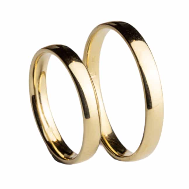 bjewel-AF-ComS3A Crystal Premium ComS3A Sárga arany karikagyűrű - Image 1