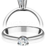 Crystal A004F Eljegyzési Gyűrű