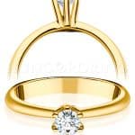 Crystal A004S Eljegyzési Gyűrű