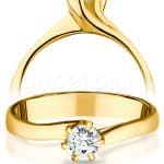 Crystal A007S Eljegyzési Gyűrű