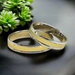 Crystal Premium 2007-FSF Sárga- fehér arany karikagyűrű - Image 3