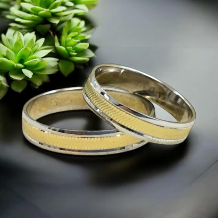 Crystal Premium 2007-FSF Sárga- fehér arany karikagyűrű - Image 3