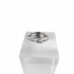 Open Curve U-E-083 Ezüst Gyűrű