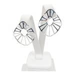 Geo Starburst U-E-029 Ezüst Fülbevaló