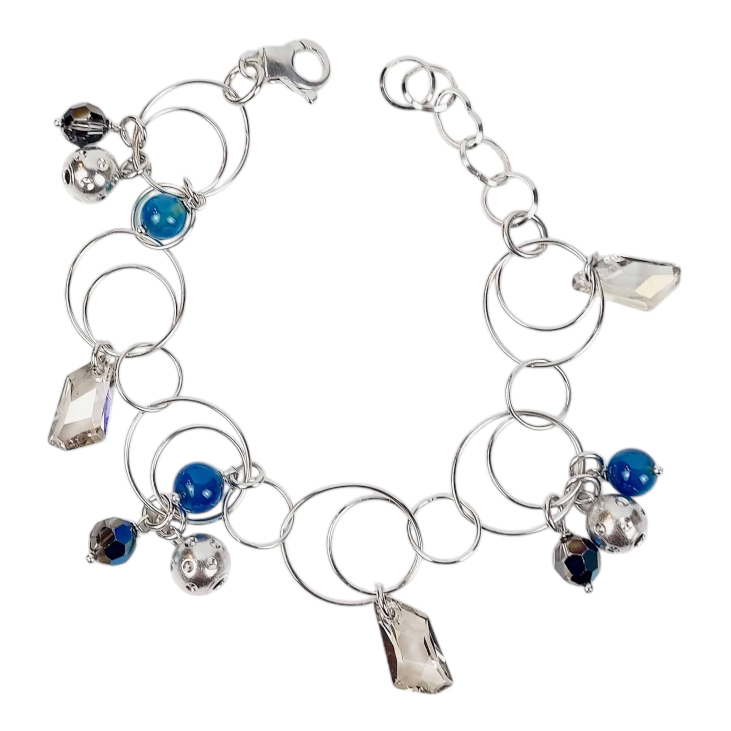 Photoroom_003_20241111_233247 Crystal Charms U-E-079 Ezüst Karkötő - Image 1