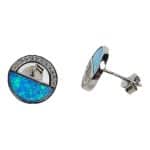 Ocean Glow U-E-097 Ezüst Fülbevaló