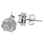 Brilliant Halo U-E-108 Ezüst Fülbevaló