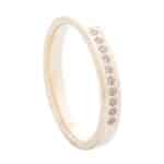 Crystal Premium A30622-S Sárga arany karikagyűrű