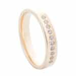 Crystal Premium A40622-SSárga arany karikagyűrű