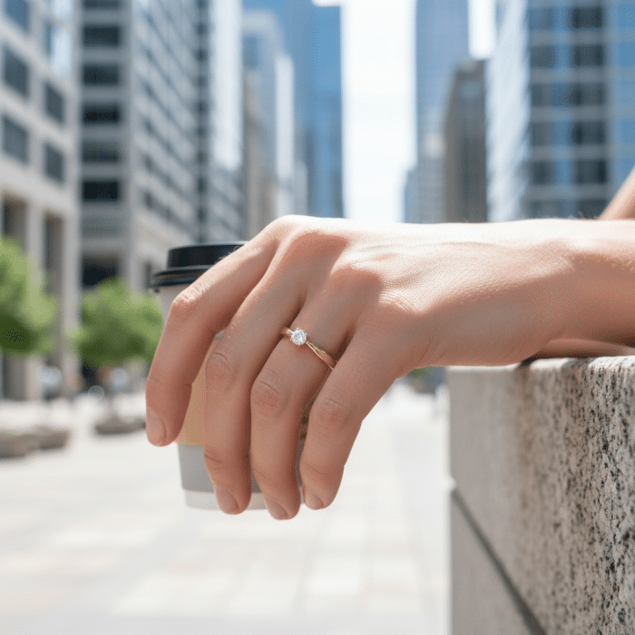 Elegant Promise U-A-59 Arany Gyűrű - Image 3