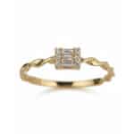 Twist Baguette U-A-66 Arany Gyűrű - Image 2