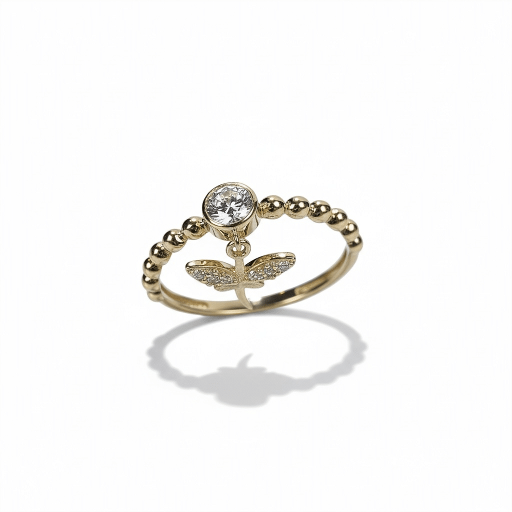 Photoroom_20251120_141455 Dragonfly Charm U-A-71 Arany Gyűrű - Image 1