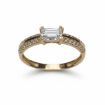 Smaragd Csillogás U-A-53 Arany Gyűrű